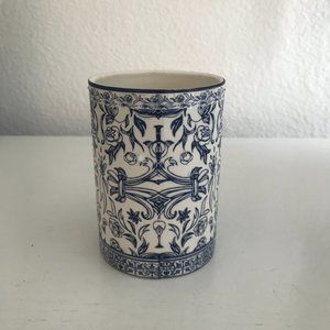 SOLD --Blue & White Porcelain Tumbler